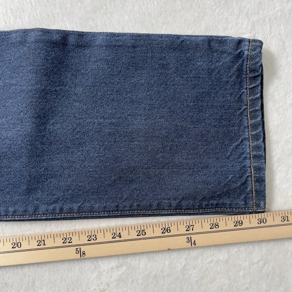Levis 501 Premium Slim Leg Jeans Mens Sz 29x30 Indigo Dark Wash Button Fly